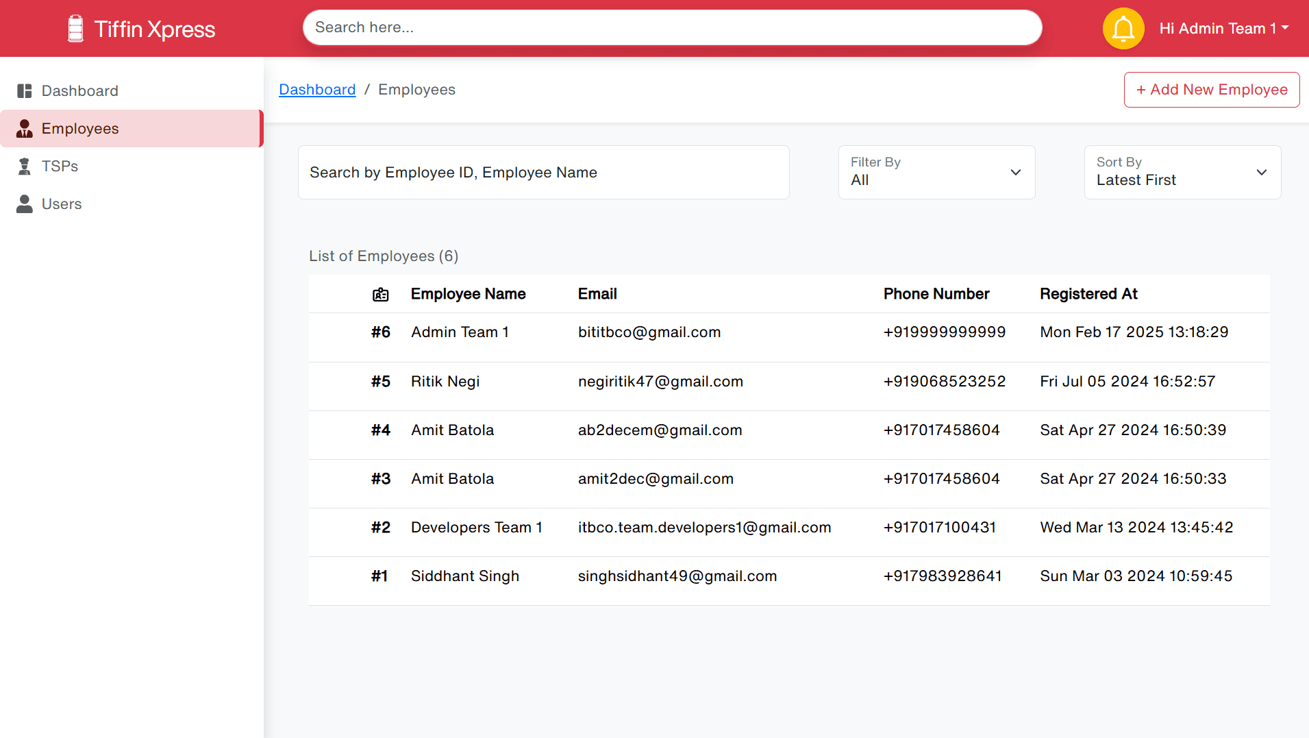 Admin App