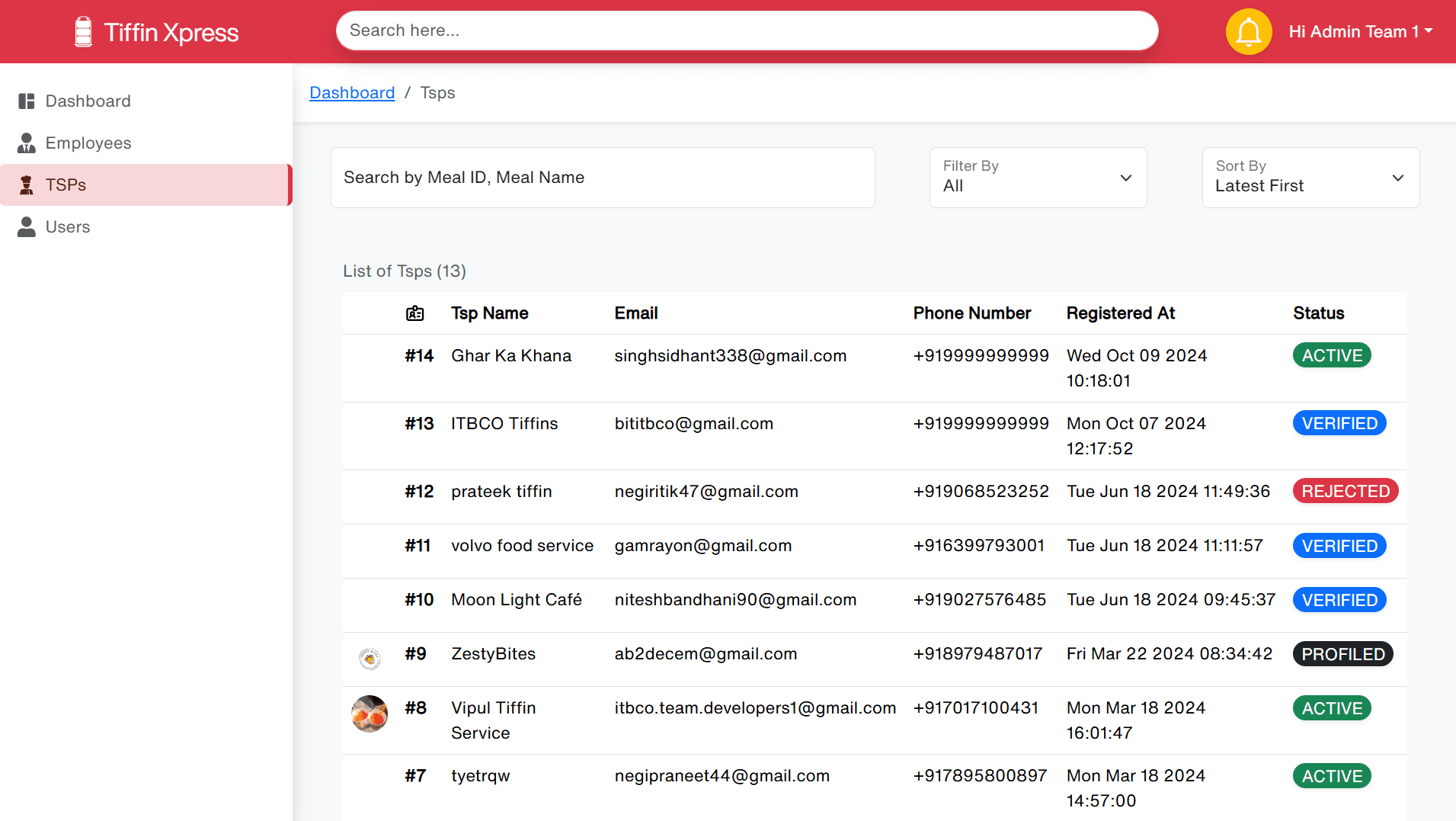 Admin App