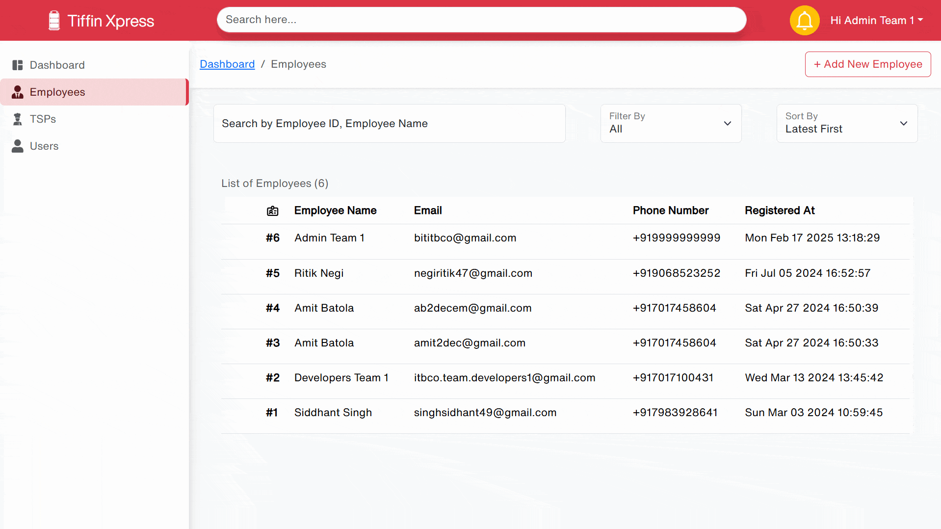 Admin App