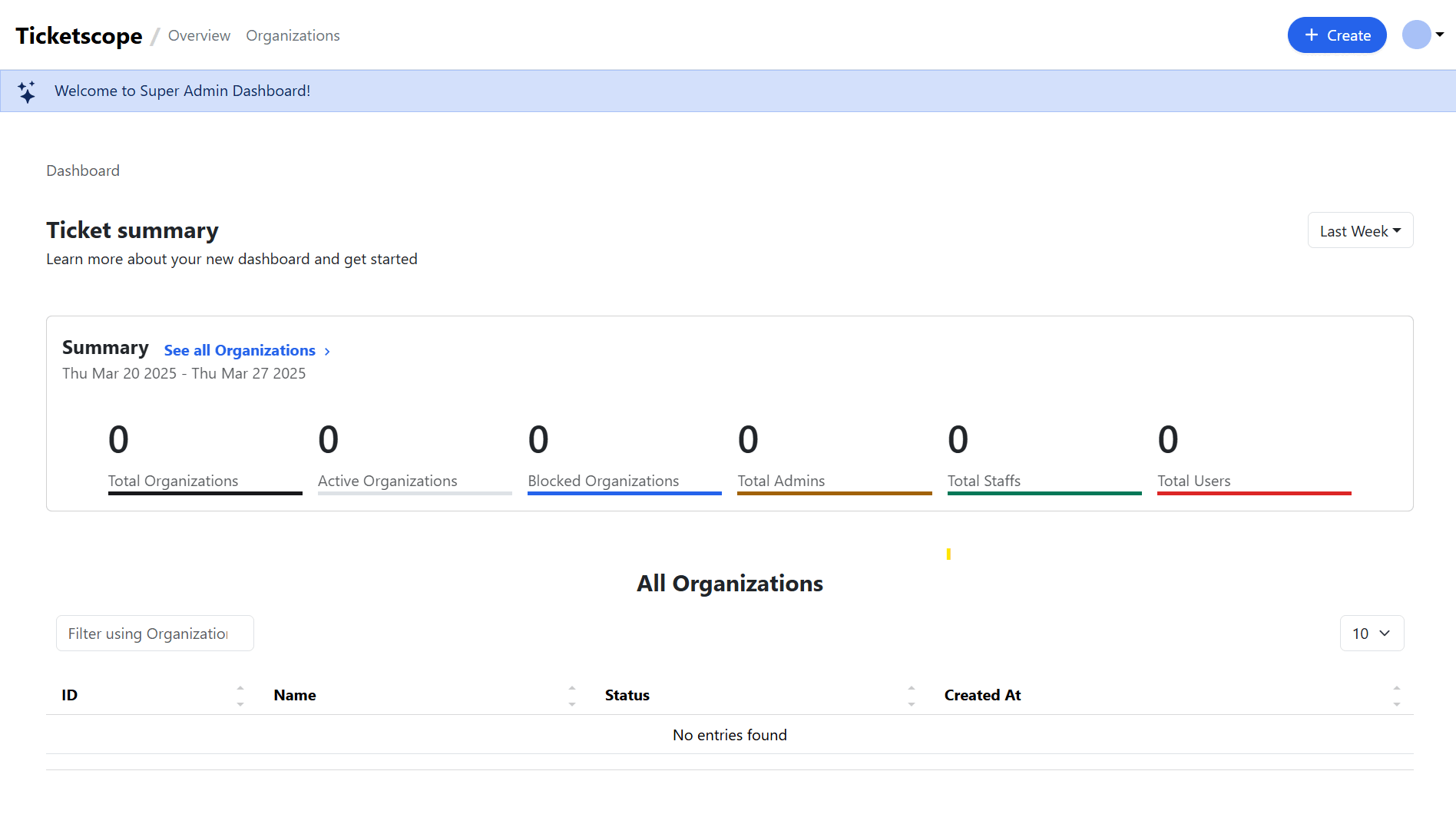 Ticket Scope SuperAdmin App